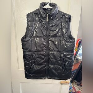 Vintage Franky Max 1991 Mens Large Sleeveless Black Puffer Vest